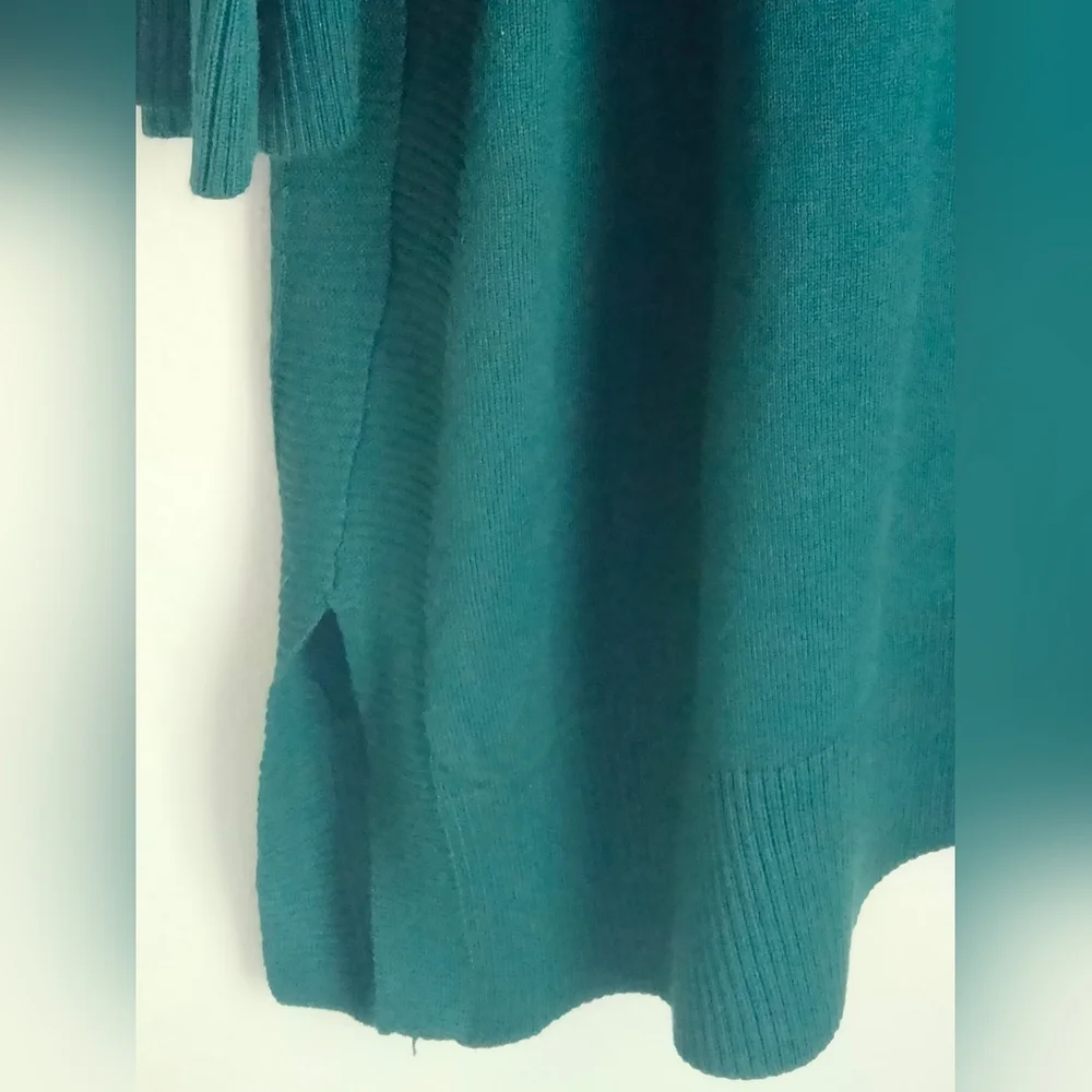 Cable & Gauge Sweater Women 2X Green Knit Top Rhinestone Casual Office Elegant